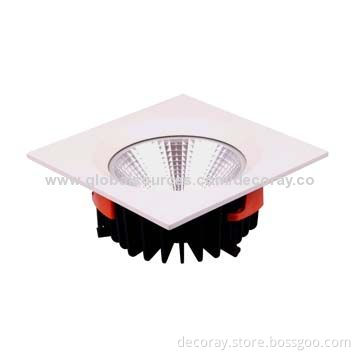 100-240V Aluminum Reflector 30W High-power 6/8-inch Recessed Square LED Downlight, 3030 SMD